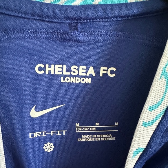 Nike Dri Fit Kid’s Blue Chelsea FC London Football Soccer Jersey size Medium EUC - Picture 4 of 5